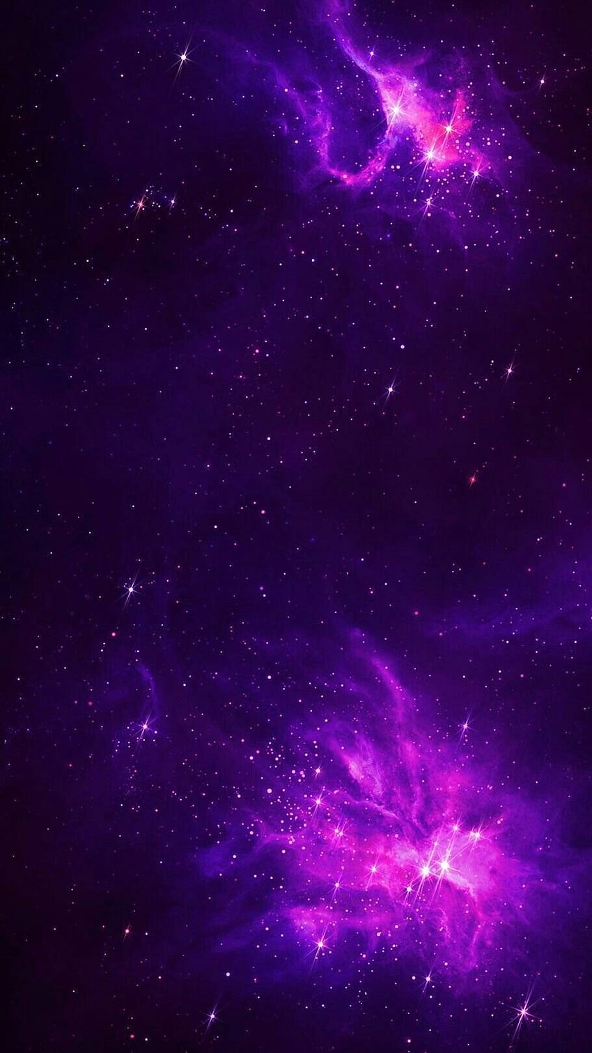 銀河の美学、紫の空間 HD電話の壁紙