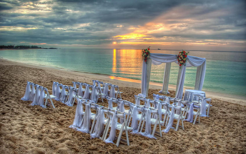 Wedding On The Beach - Wedding Beach - HD wallpaper