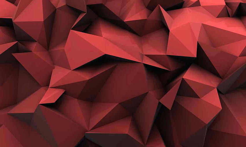Recurso abstrato geométrico cinza e sala de jantar, geométrico vermelho papel de parede HD