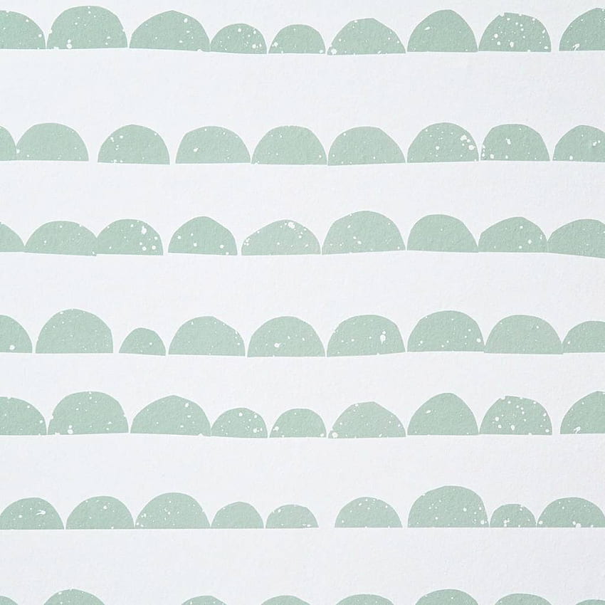 Ferm Living Half Moon mint green / white paper 10.05, Cute Minty HD phone wallpaper