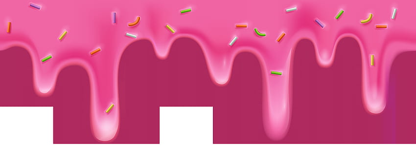 Pink Cream Drip Clip Art . Art , Clip art, Drip art, Donut Drip HD wallpaper