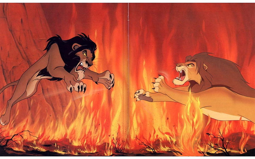 Simba, Lion King Scar HD wallpaper