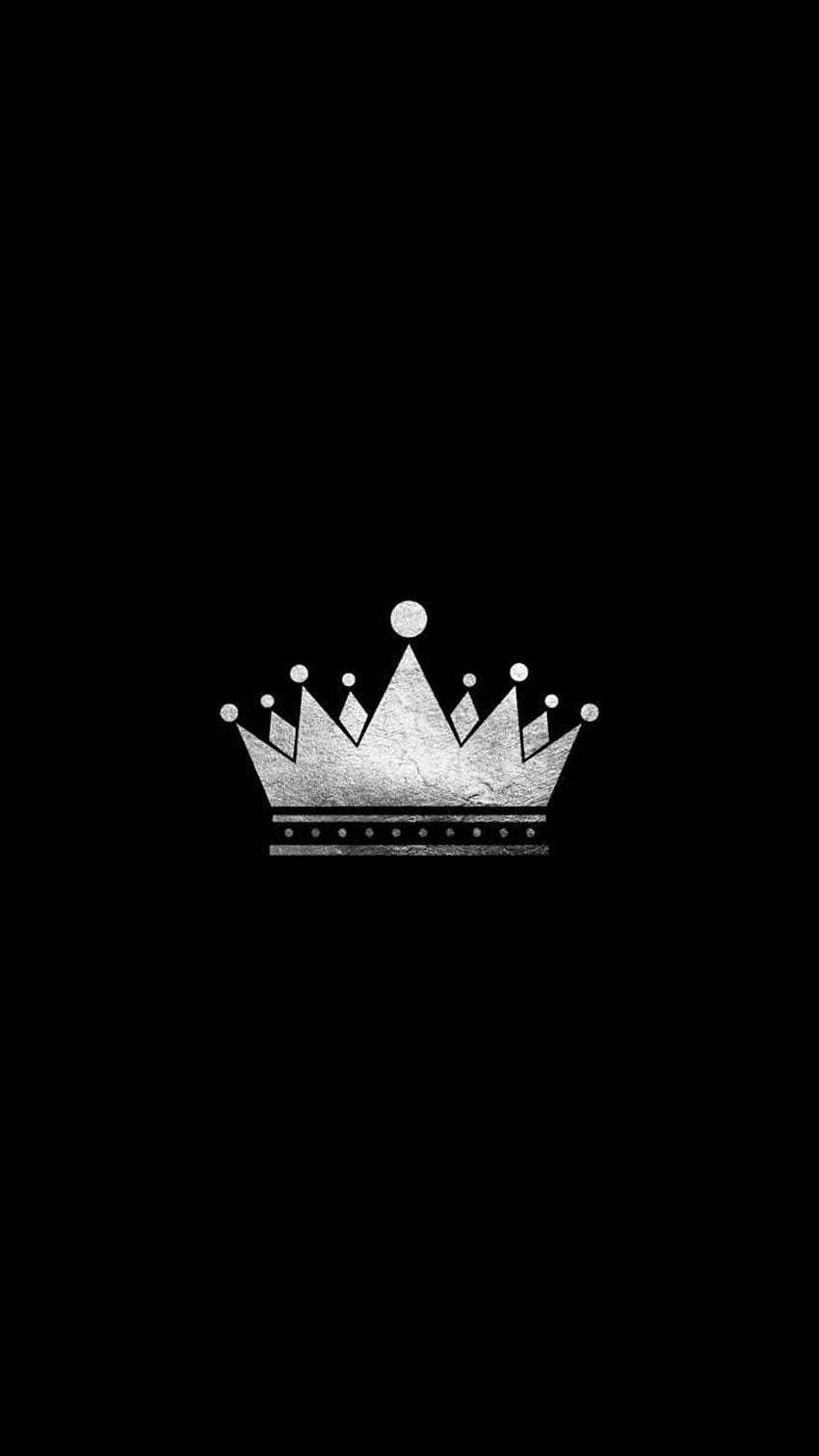 Ästhetische Krone Schwarzweiß, Kronenästhetik HD-Handy-Hintergrundbild