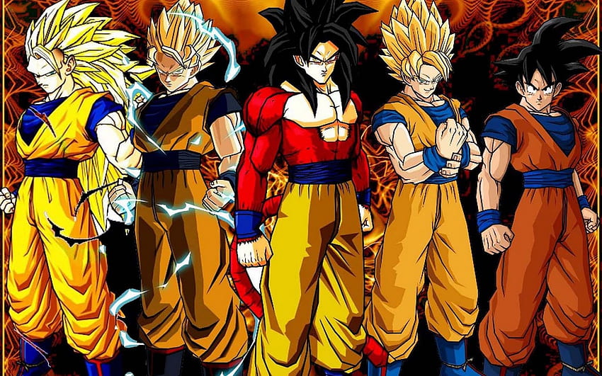 Dragon Ball Z Son Goku All Super Saiyan Form , Goku Forms HD wallpaper