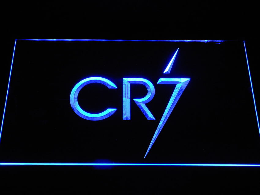 Real Madrid CF Cristiano Ronaldo CR7 Logo LED Neon Sign HD wallpaper