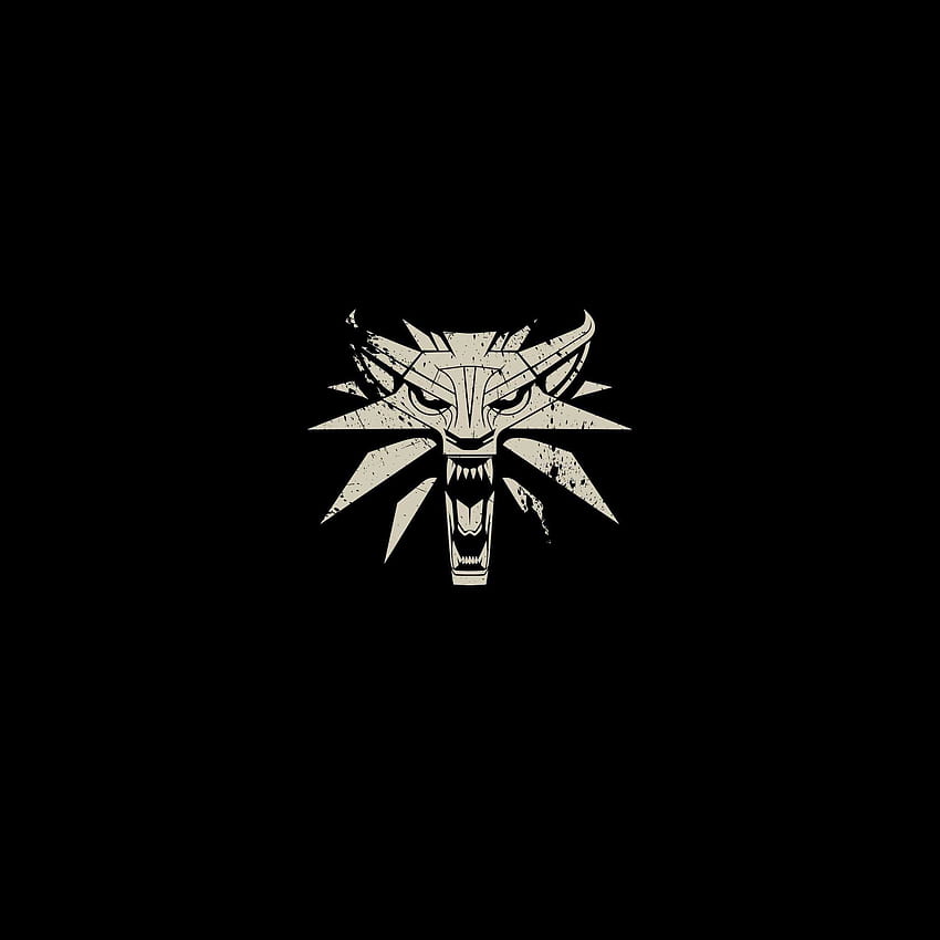 Лого на минимализма на The Witcher 3 Wild Hunt () HD тапет за телефон