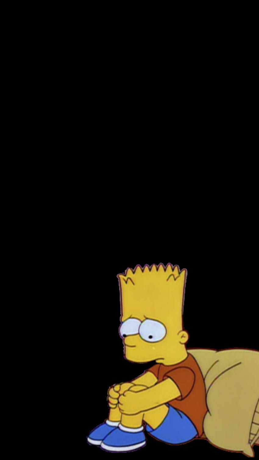 Download Sad Bart Simpsons Alone Wallpaper