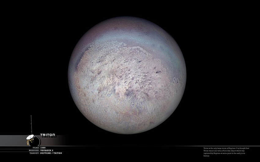 트리톤(해왕성의 달) : 1,440×900픽셀 HD 월페이퍼