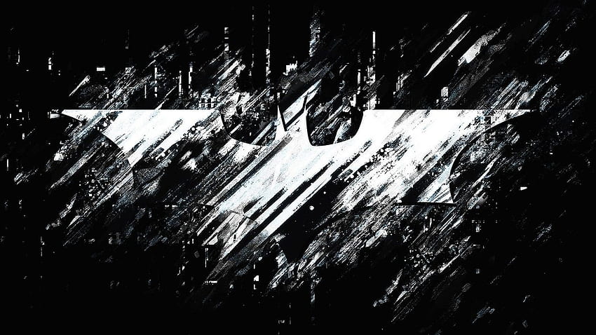 흑백 배트맨 영화 배트맨 다크 나이트 라이즈 검은 배경 배트맨 로고., ​​멋진 배트맨 흑백 HD 월페이퍼