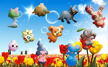 Cute Pokémon Background, Chibi Pikachu HD wallpaper