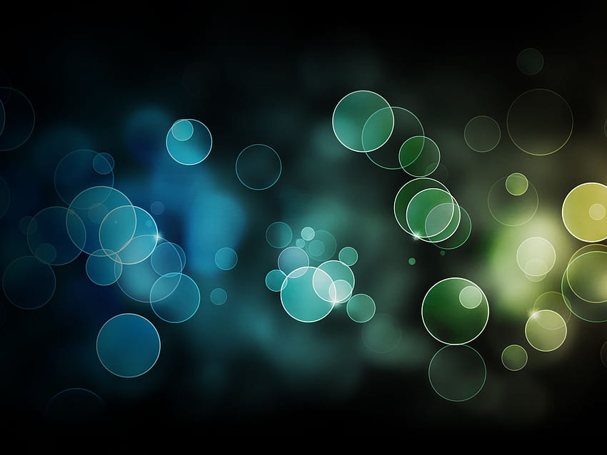 Blue Green Bubbles PPT Background for your PowerPoint Templates, Dark and Blue Bubbles HD wallpaper