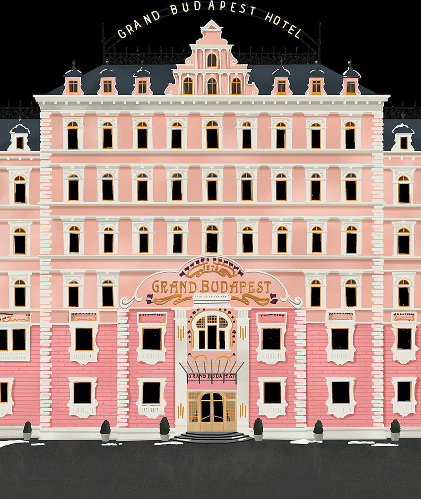 El Gran Hotel Budapest - Wes Anderson fondo de pantalla del teléfono