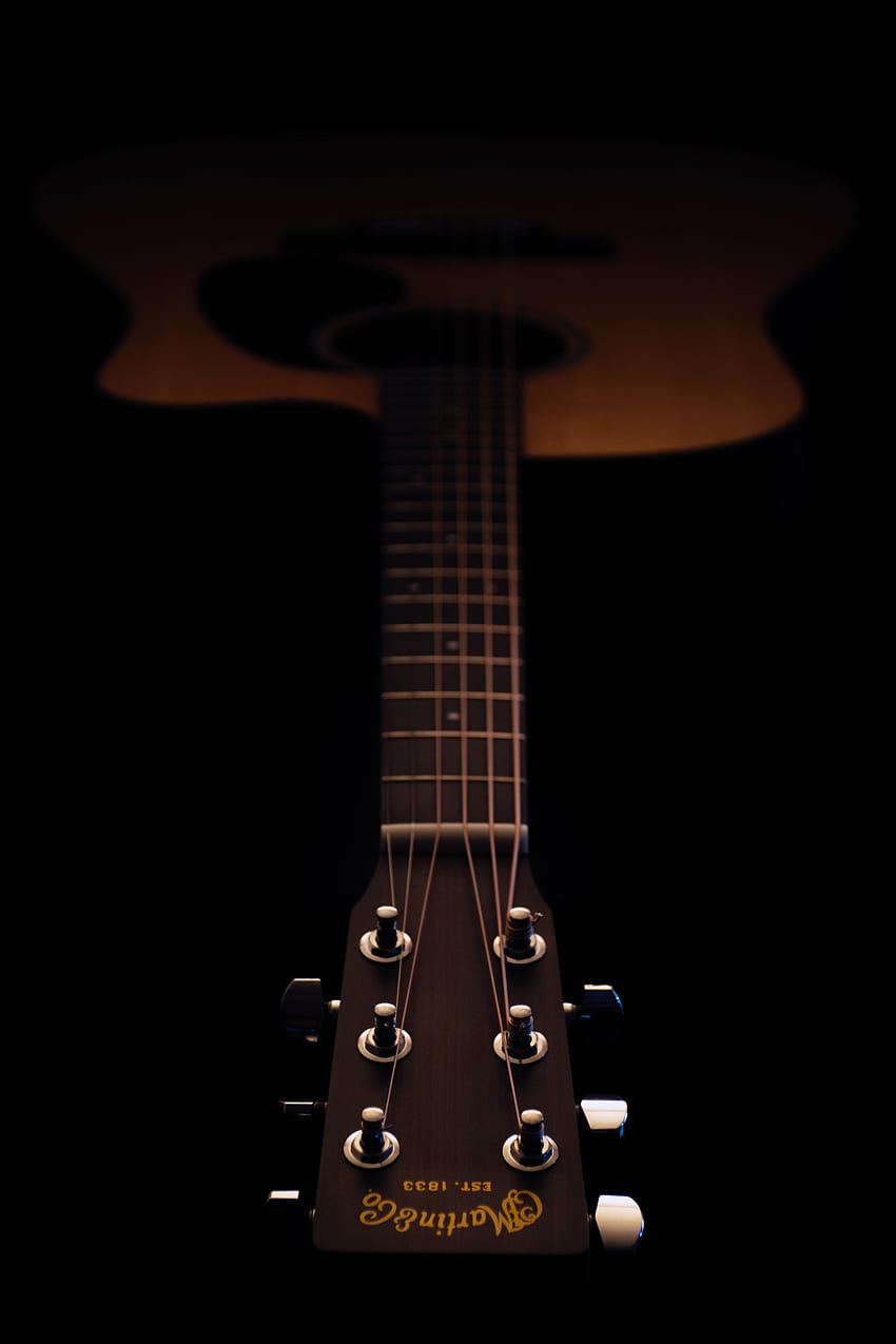 Music, Dark, Guitar, Strings, Acoustics HD phone wallpaper