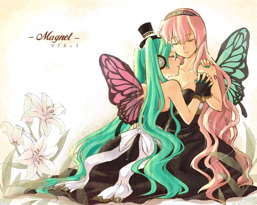 Schönheitsblüten, Luka Megurine, Vocaloid, Anime, Hatsune Miku HD-Hintergrundbild