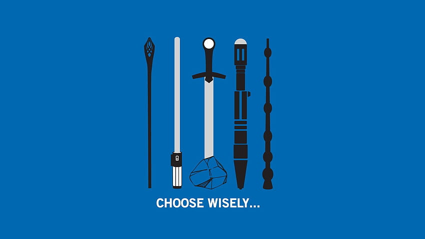 the lord of the rings star wars excalibur harry potter doctor who weapon minimalism blue background humor JPG 80 kB. Movie. Amazing , Lotr Minimalist HD wallpaper