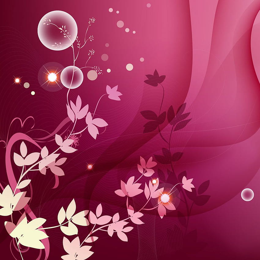 Dark Pink Flower Background, Pink Flower iPad HD phone wallpaper