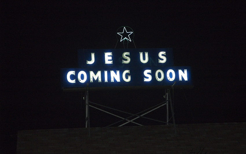 Over 250 CHRISTIAN ! Jesus coming soon Christmas star, Neon Jesus HD wallpaper