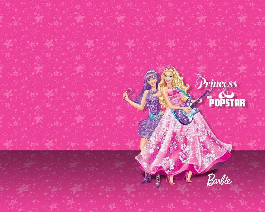Barbie 29 Cool Pixel - 7th Birtay Barbie Popstar Party - - HD wallpaper