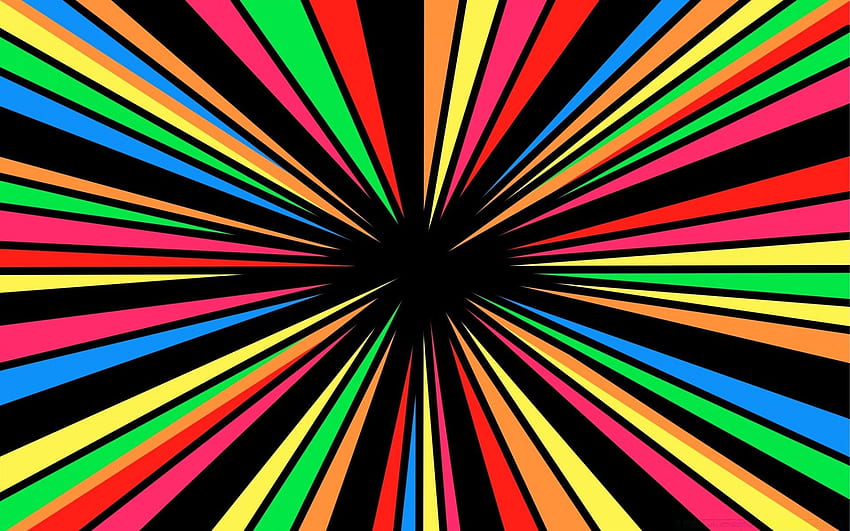 Rainbow Vortex, Ledakan Pelangi Wallpaper HD