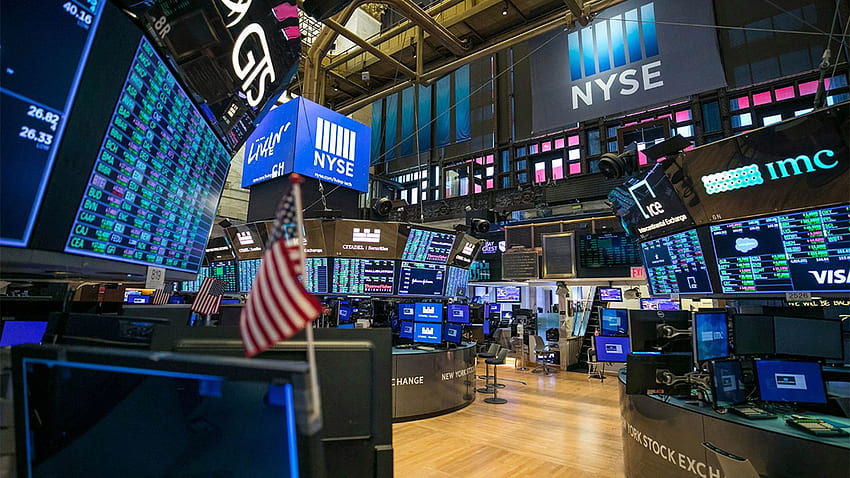 Die New Yorker Börse eröffnet den Handelsraum mit neuen Regeln inmitten einer Coronavirus-Pandemie HD-Hintergrundbild