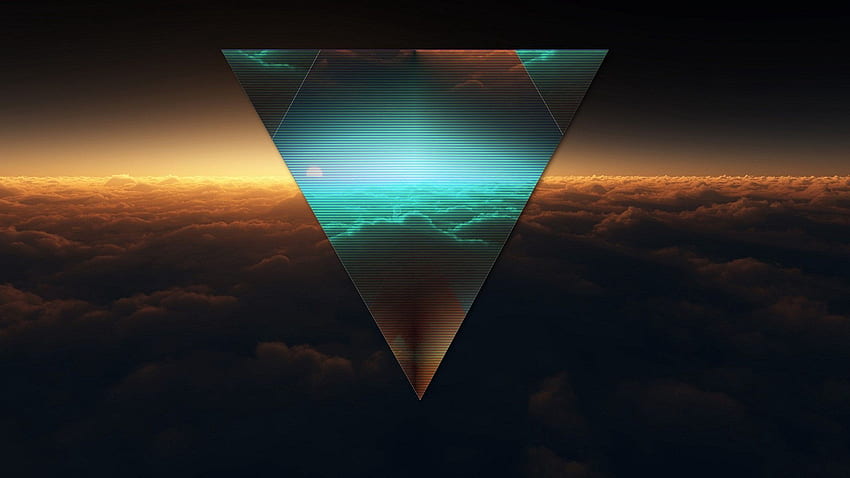 triangle, shape, dark, figure HD wallpaper