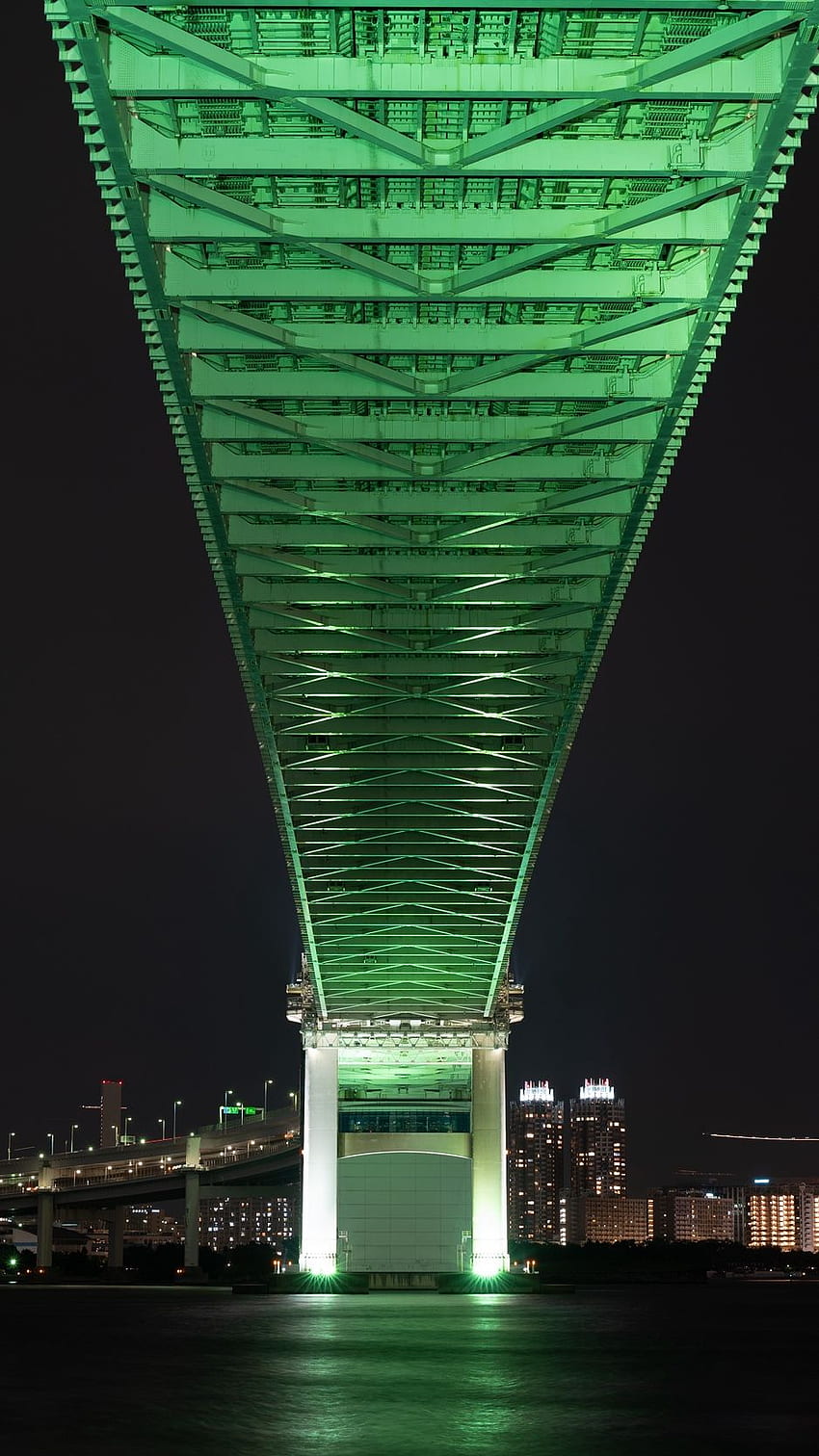 bridge, night city, tokyo, japan iphone, 3GS Japan HD phone wallpaper