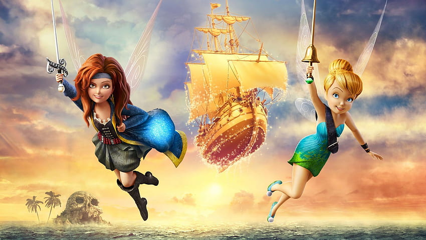 Tinker bell and the pirate fairy, Disney Fairies HD wallpaper