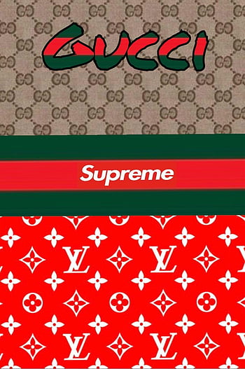 Supreme x Louis Vuitton Red Wallpapers for iPhone - Wallpapers Clan