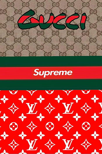 LV GUCCI Supreme, gucci, luis vuiton, supreme, HD phone wallpaper