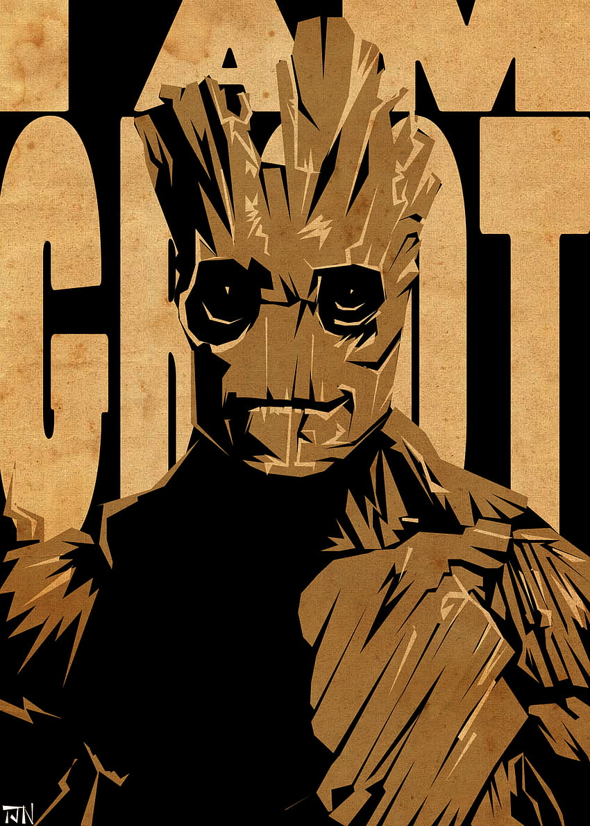 : Baby Groot na iPhone'a, jesteśmy Groot Tapeta na telefon HD