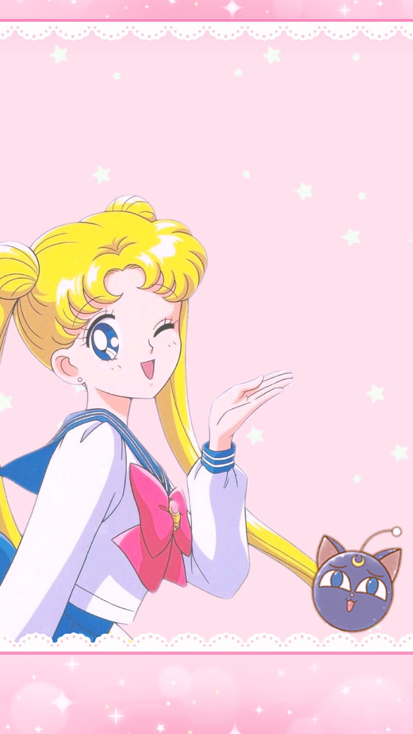 Nagisa Kitty's Kawaii World, Sailor Moon Kawaii HD 전화 배경 화면