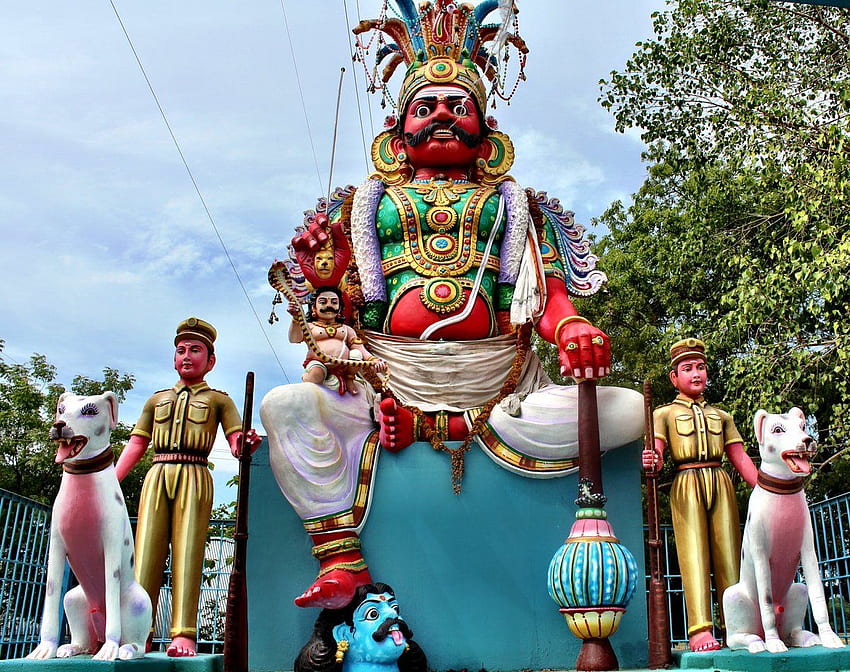 Telaraña propia de Dios: Lord Ayyanar. Dios Ayyanar Swamy, Karuppasamy fondo de pantalla