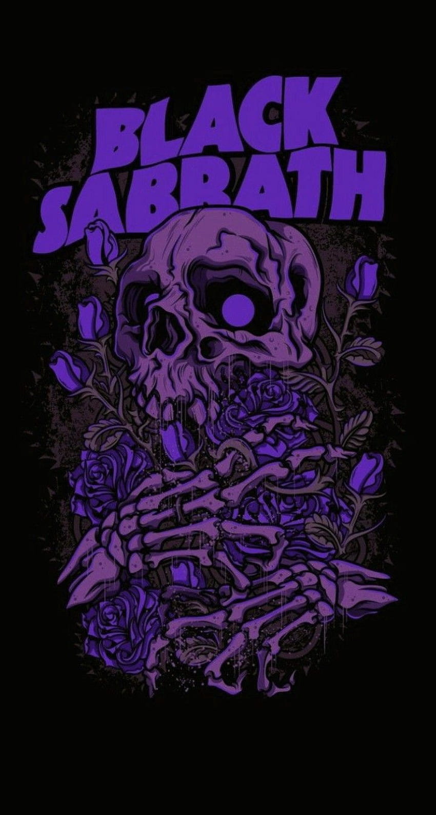 Black Sabbath, buio, teschio Sfondo del telefono HD