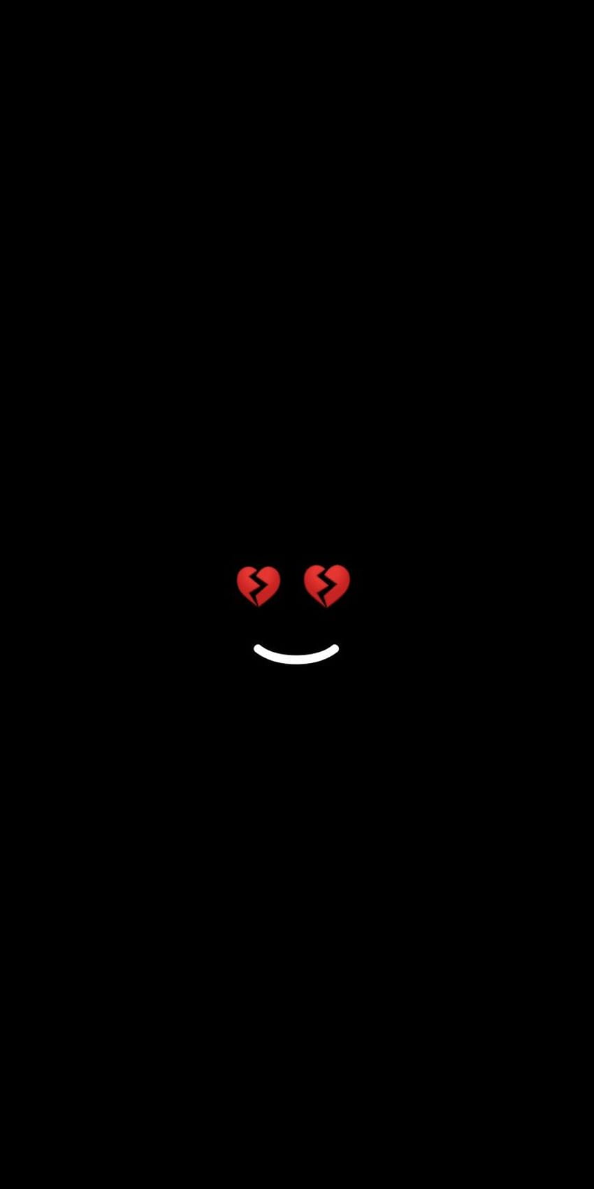Im fine. Black . Broken heart , Broken screen , Heart, Brocken HD phone wallpaper