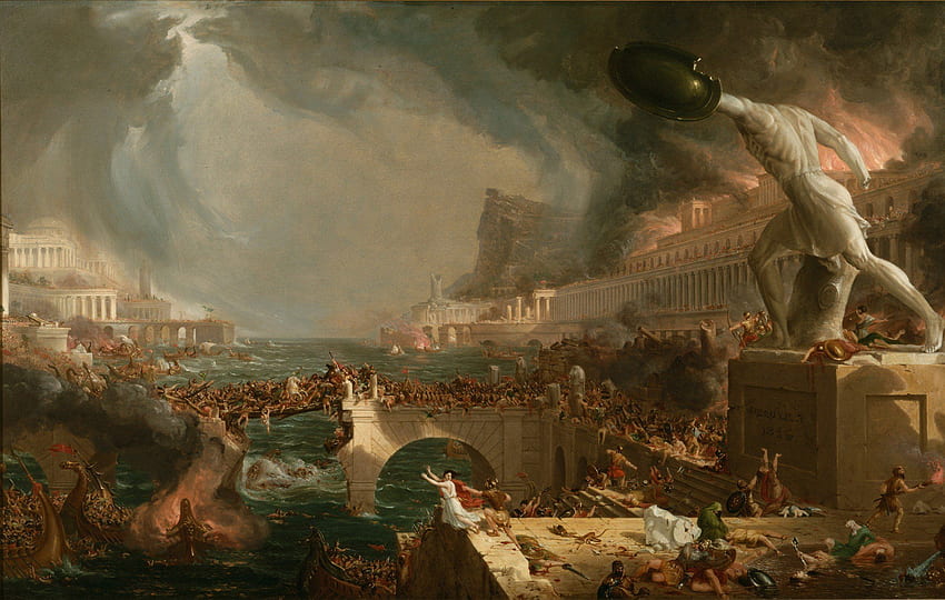 Томас Коул, Курсът на империята: унищожение, рисуване, класическо изкуство / и мобилни устройства HD тапет