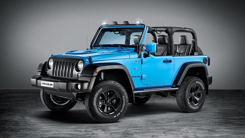 Jeep Wrangler, niebieski, samochód, Wrangler, Jeep Tapeta HD