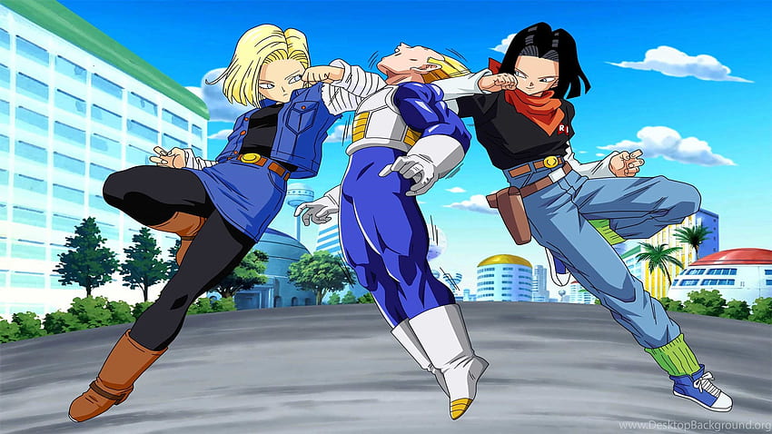 DBZ Android 18 And 17 Androids Background, Dragon Ball Android 16 HD wallpaper