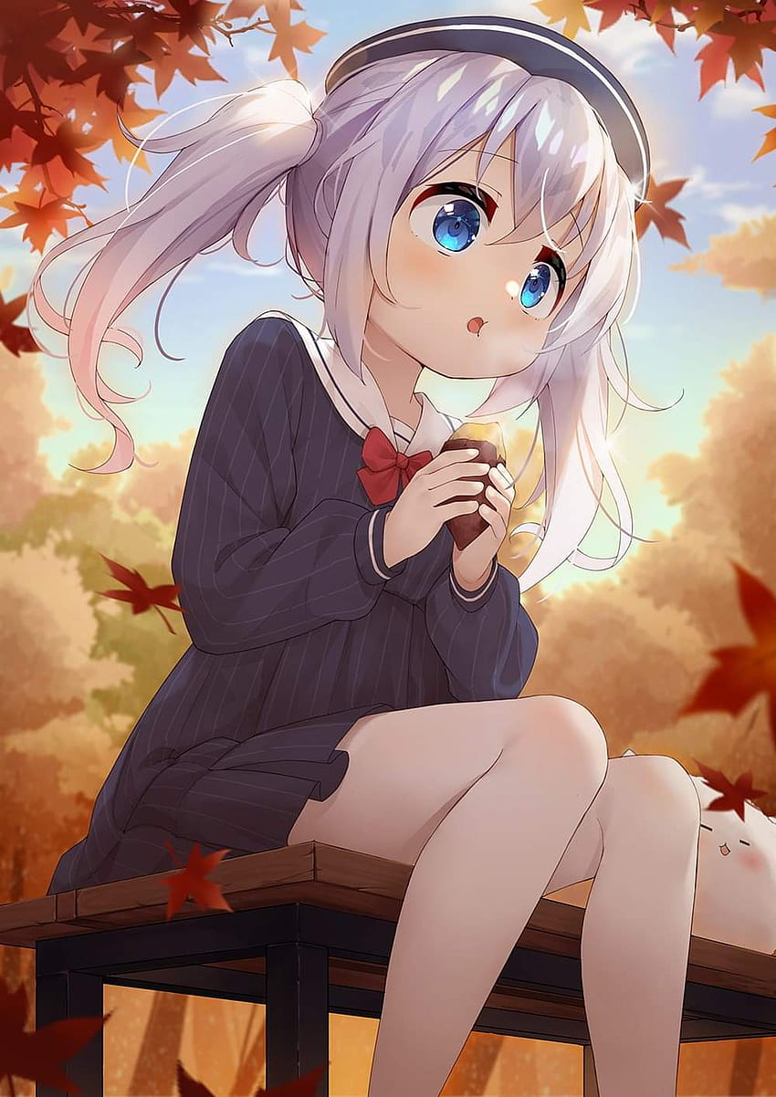Loli eating, Anime, Kawaii HD phone wallpaper