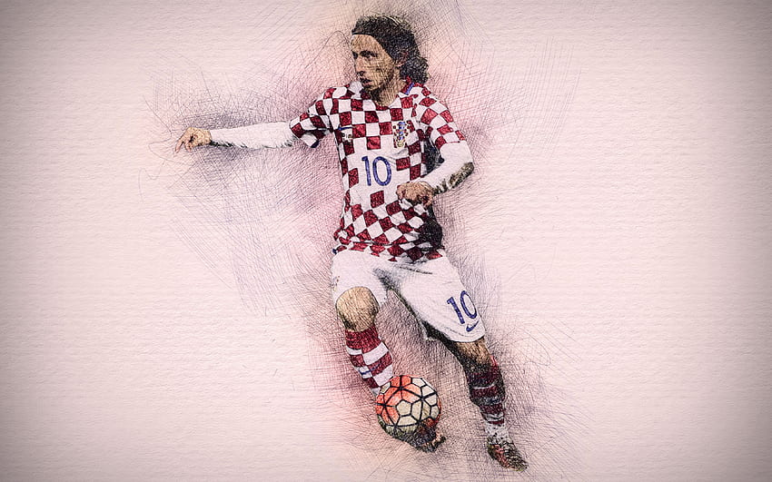 Luka Modric - Kroatien Ultra , Luka Modric HD-Hintergrundbild