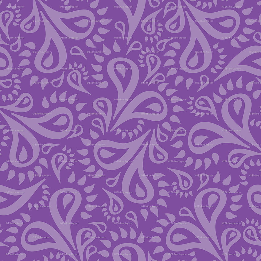 Purple Indian Design Fioletowe kwiaty paisley [] na telefon komórkowy i tablet. Poznaj Purple Paisley. Granatowy Paisley, duży nadruk Paisley, biały Paisley Tapeta na telefon HD