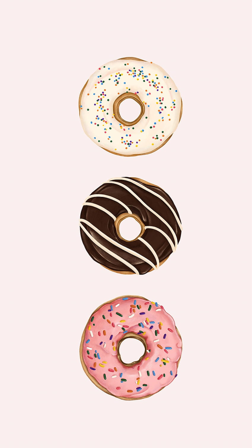 Donut . Lebensmittel- und Getränkegrafik, PNGs und Illustrationsgrafiken, ästhetischer Donut HD-Handy-Hintergrundbild