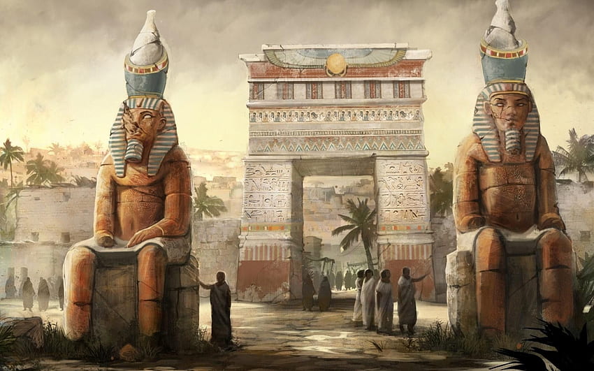 Egyptian Gods background, Ancient Gods HD wallpaper