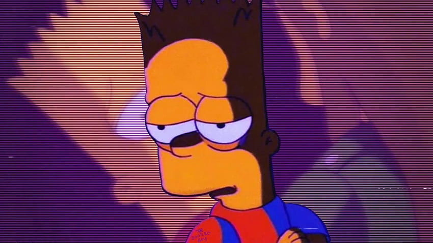 ＨＥＡＲＴＢＲＯＫＥＮ. 《lofi》 nel 2019. Triste, triste Bart Simpson Sfondo HD