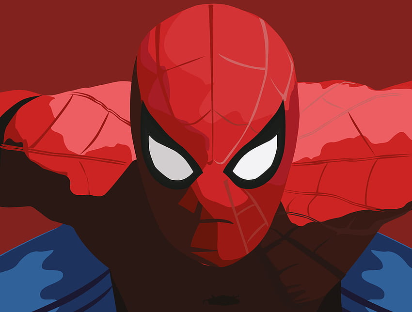 Spider Man, Arte minimalista, Gráficos creativos,. Para iPhone, Android, móvil y Spiderman Face fondo de pantalla