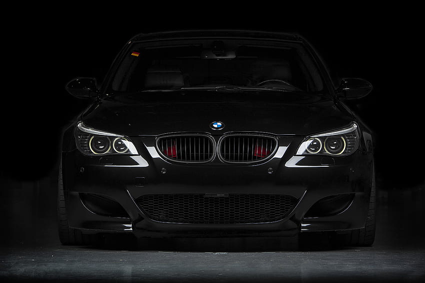 Black BMW 5 Series HD wallpaper