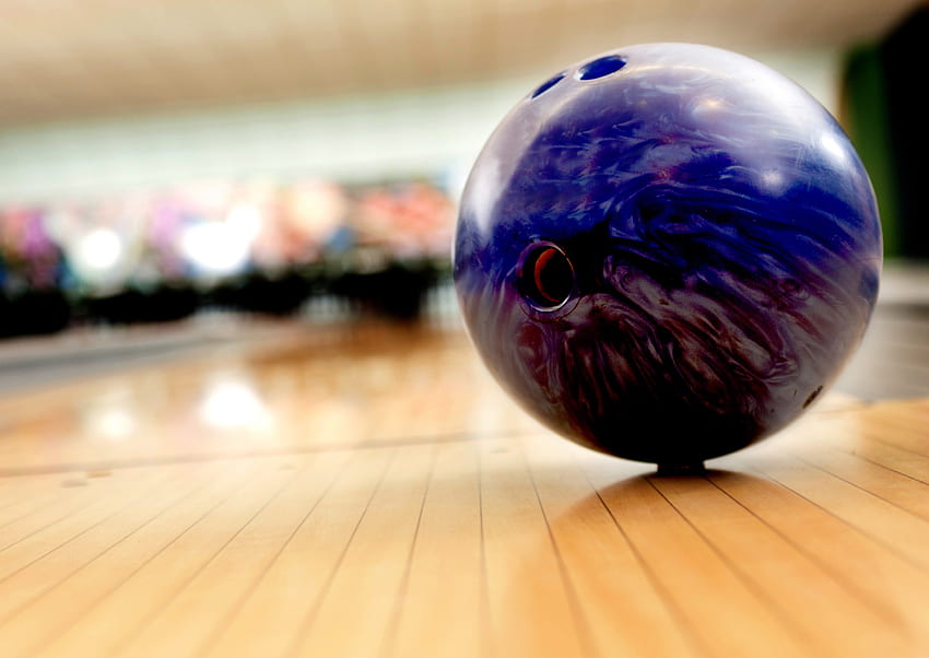 Sport, boule, bowling, arrière-plan flou Fond d'écran HD
