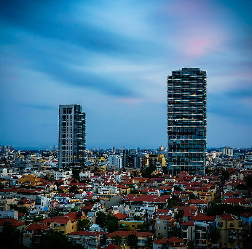 : Tel Aviv, Israel, Longexposure, City HD wallpaper