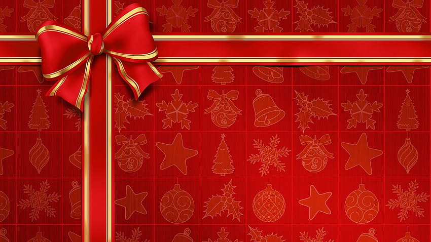 Papier do pakowania prezentów. Pudełko na prezent, prezent i prezent na dzień świstaka Tapeta HD