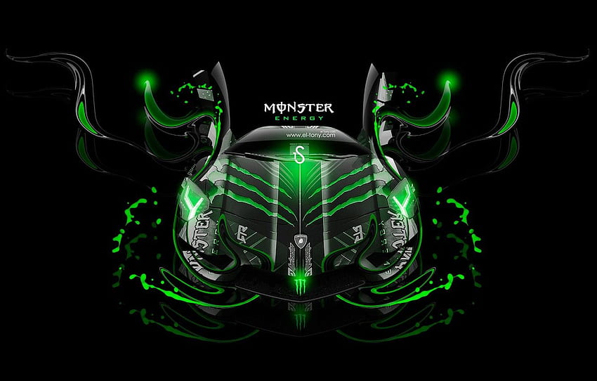 Black, Lamborghini, Neon, Green, Background, Fantasy, hop, Green ...