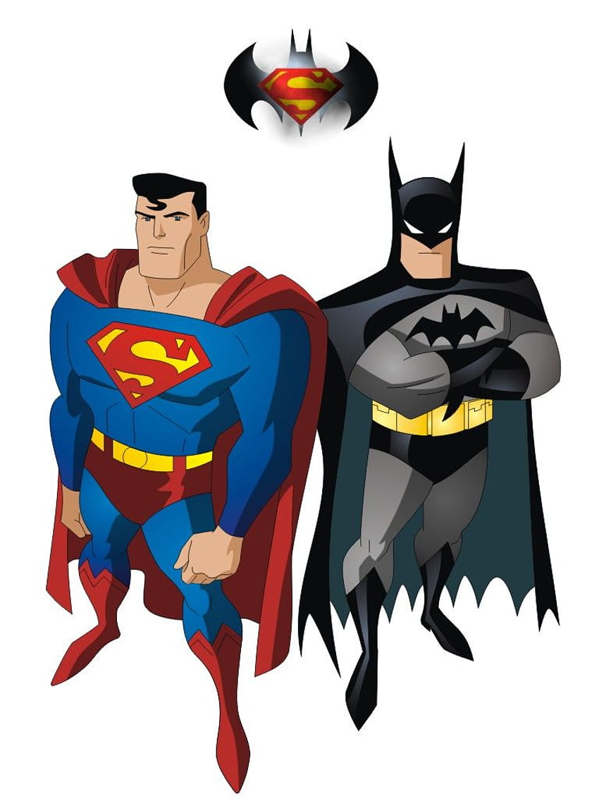 Superman contro Batman. Batman, Batman contro .uk, Batman e Superman Cartoon Sfondo del telefono HD